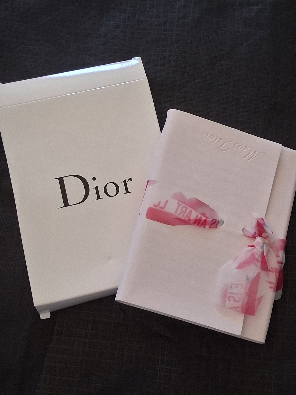 Dior Novelty/Gwp Pink Ribbon Notebook with Box